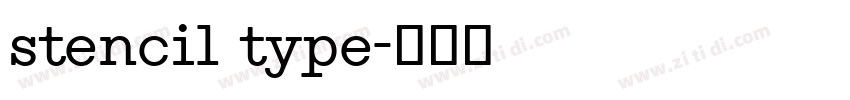 stencil type字体转换